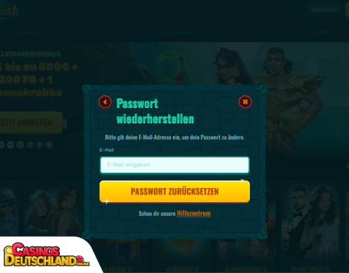 Spinanga Casino Problem beim Einloggen