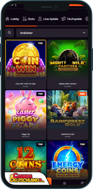 Spinch Casino Mobile app