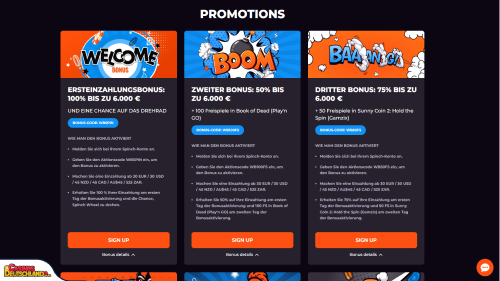 Spinch Casino bonus