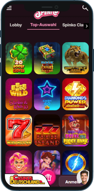 Spinko Casino Mobile app