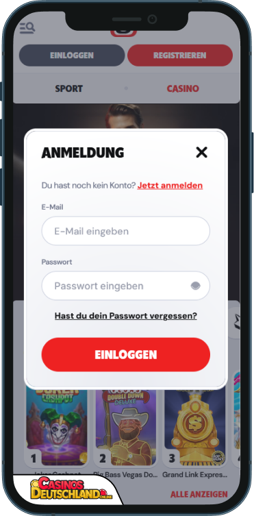 Supabet Casino Anmeldung