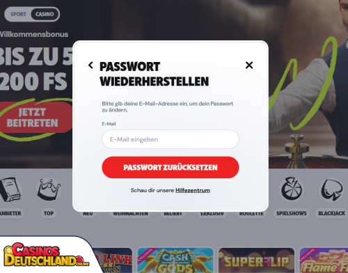 Supabet Casino Problem beim Einloggen
