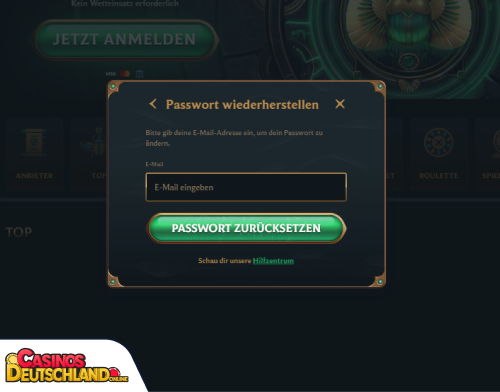 Talismania Casino Problem beim Einloggen