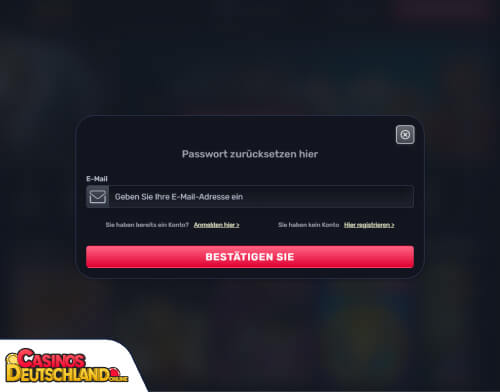 TheSlotz Casino Problem beim Einloggen
