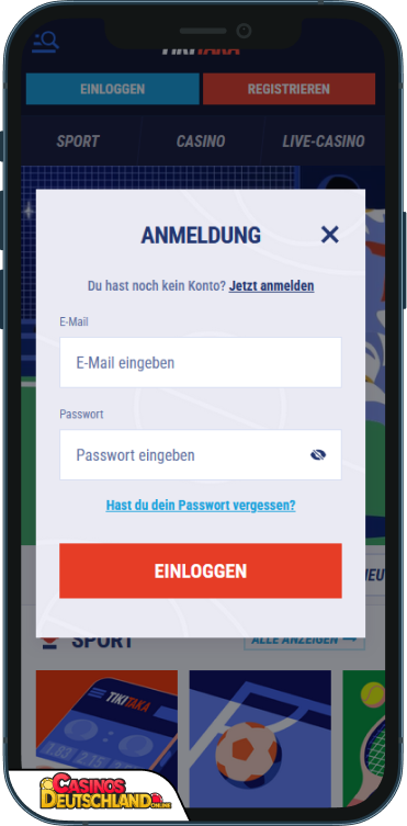 TikiTaka Casino Anmeldung