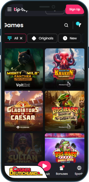Tip-Top Bet Casino Mobile app