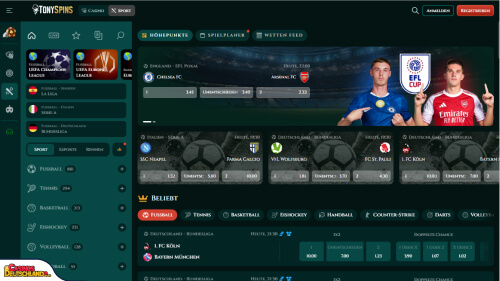 TonySpins Casino Sport