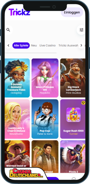 Trickz Casino Mobile app