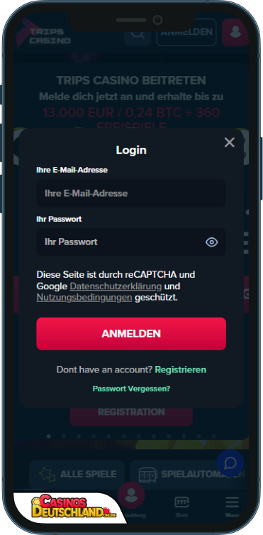 Trips Casino Anmeldung