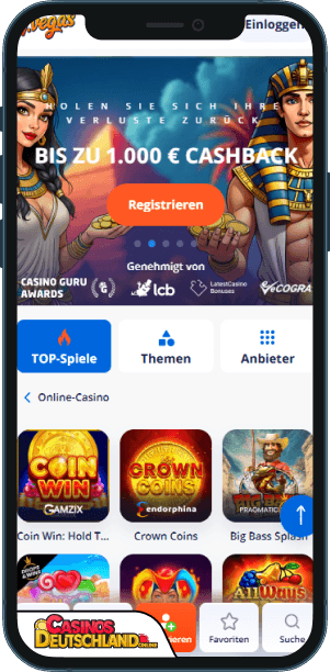 V.Vegas Casino Mobile app