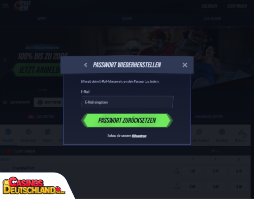 VegasHero Casino Problem beim Einloggen