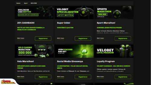 Velobet Casino bonus