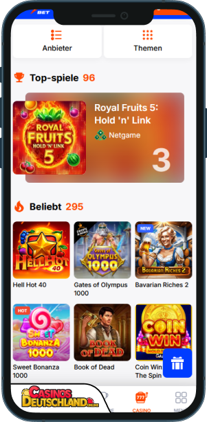 VulkanBet Casino Mobile app