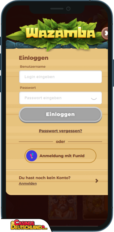 Wazamba Casino Anmeldung