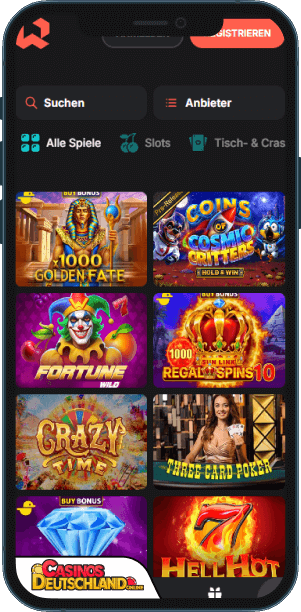 Wettson Casino Mobile app
