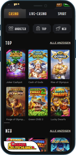 Wildsino Casino Mobile app