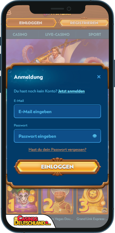 WinBay Casino Anmeldung
