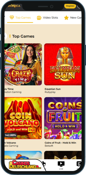 WinMega Casino Mobile app
