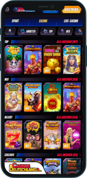 WinRolla Casino Mobile app
