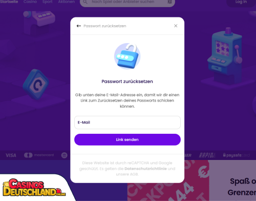 Winnerz Casino Problem beim Einloggen