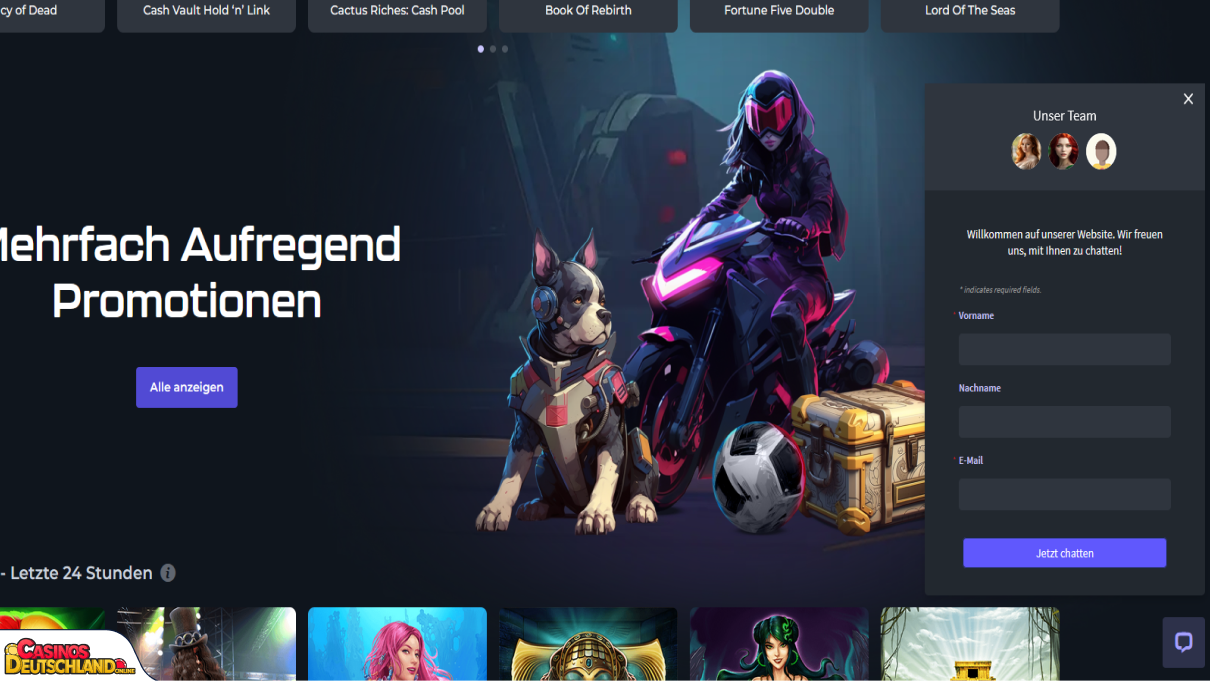 Winsane Casino Unterstützung