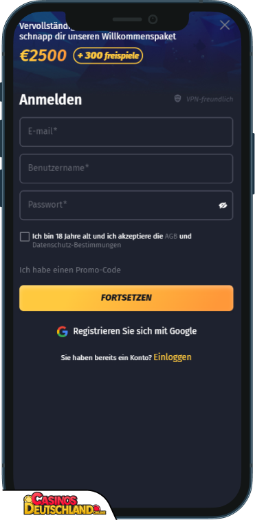 Winshark Casino Anmeldung