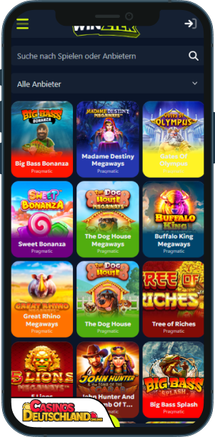 Winzter Casino Mobile app