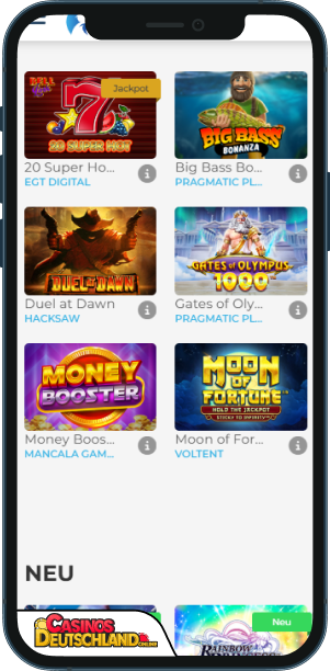 Wolfy Casino Mobile app