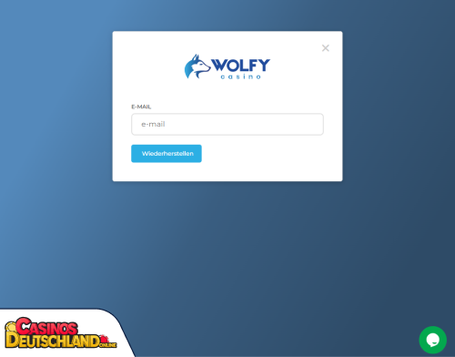 Wolfy Casino Problem beim Einloggen