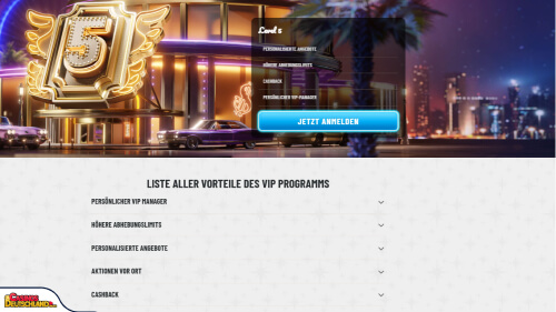 Wyns Casino vip program