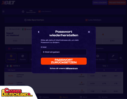 X3bet Casino Problem beim Einloggen