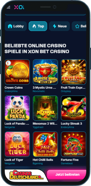 Xon.bet Casino Mobile app