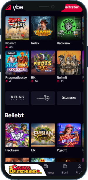 Ybets Casino Mobile app