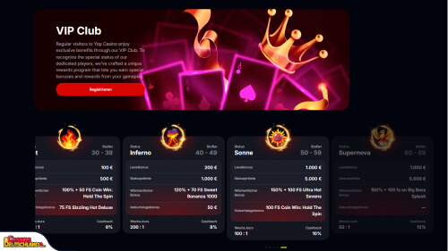 Yep Casino vip program