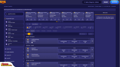 ZeusWin Casino Sport