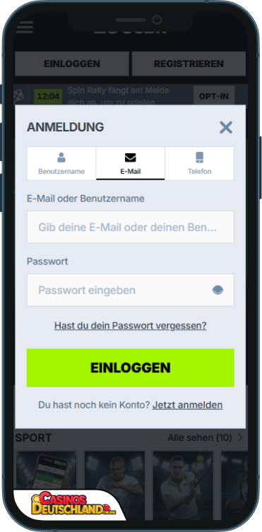 Zoccer Casino Anmeldung