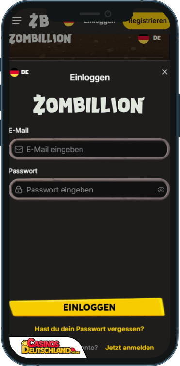 Zombillion Casino Anmeldung