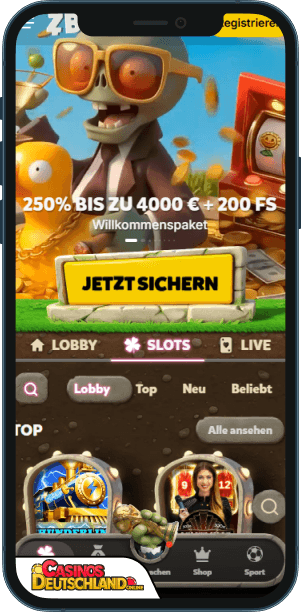 Zombillion Casino Mobile app
