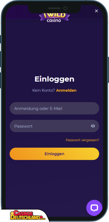 iWild Casino Anmeldung